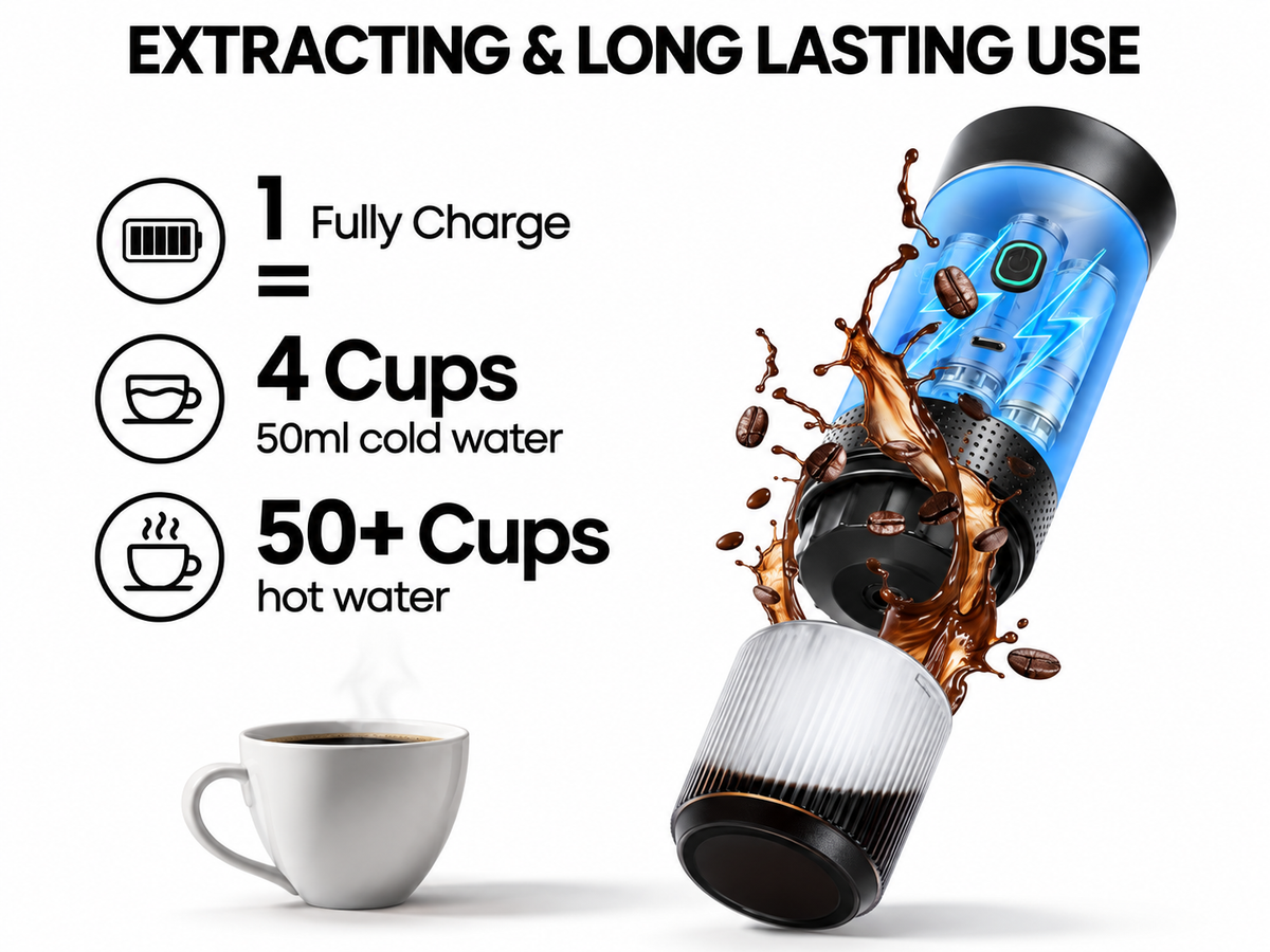 Brugo 3-in-1 Portable Espresso Maker